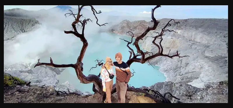 perjalanang bulan madu di kawah ijen